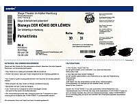 1x Ticket für Musical „König der Löwen“ in Hamburg
