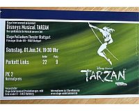 Kurzfristig 2 Karten für Tarzan für 01.06 19:30 Uhr zu verkaufen