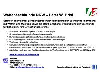 Waffensachkunde NRW - Peter W. Brisi