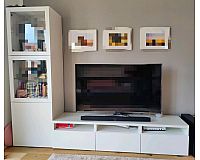 Ikea Besta TV-Kombi Vitrine Wohnwand