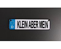 Kennzeichen für Kinder-Auto „KLEIN ABER MEIN“, neu
