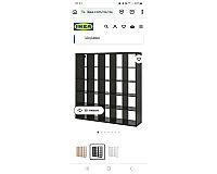 Ikea Kallax Regal in schwarz