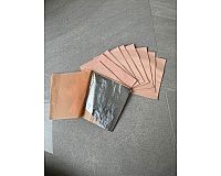 250 Blattmetall silber basteln Folien Deko Papier