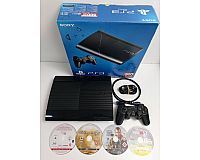 Sony PlayStation 3 Super Slim Konsole - 500GB - PS3 - in OVP + GTA4, COD & FIFA