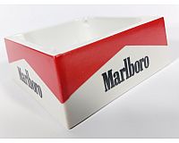 Marlboro Vintage Aschenbecher - Quadratisch - 10cm x 10cm - Kunststoff - Sammler