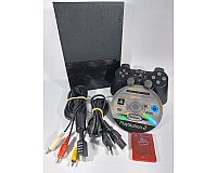 Sony PlayStation 2 Slim Konsole (SCPH-90004) Kabel, Controller + Memory Card PS2 & GTA Vice City