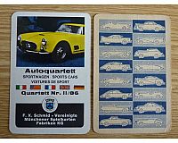Auto Quartett Sportwagen Sport Cars FXS II/86 von 1963