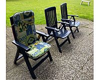 Gartenstühle mit Auflage zu verkaufen