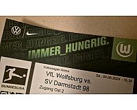 Vfl Wolfsburg SV Darmstadt 98, 2 Karten Block 26