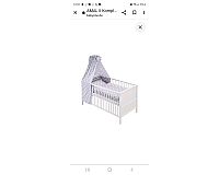 Kinderbett/ Gitterbettweiß Größe 140 x 70 cm