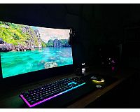 Gaming PC/Setup/Monitor/Tastatur/Headset