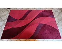 Kurzflor Teppich rot 200 cm x 391 cm (2m x 3,91m)