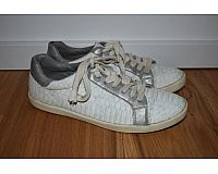 Süße Schuhe Sneaker weiß grau Mädchen Damen Gr. 39
