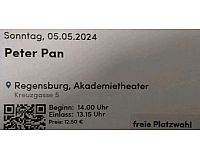 Zwei Karten "Peter Pan" Akademietheater