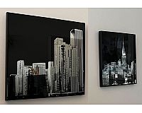 ⭐ Spiegel Bilder 2er New York Skyline Design 41x41cm RAHAUS 118 €