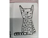 1 Clearstamp "Cat" 5,5 x 7,5 cm