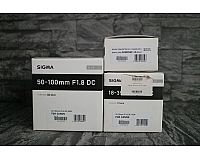 Sigma 18-35mm f1.8 Sigma 50-100mm f1.8 Sigma MC-11 EF - E-Mount
