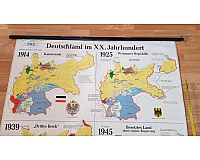 Schulwandkarte Deutschland im 20.Jahrhundert ca.1,35m x 1,70m