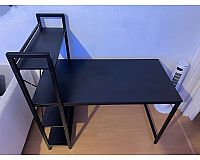 Schreibtisch, Computertisch in schwarz
