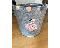 Baby Aufbewahrung box kiste spielzeug deko Wäsche Flamingo boho