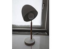 Schreibtischlampe weiß Metall/ Holz