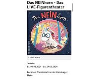 3 Karten für „das NEINhorn - das LIVE - Figurentheater“