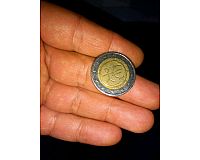 Fehlerhafte deutsche 2-Euro-Münze WWI 1999