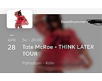 1 Tate McRae Ticket Köln heute