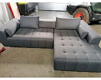 Große Bequeme Couch/Sofa in Grau