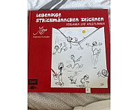 Zeichenbuch um lebendige Strichmännchen zu zeichnen