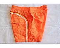PORTO MARE Bade-Hose Bade-Shorts Schwimm-Hose M L neon-orange