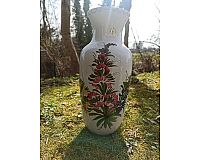 Schöne große Vase Porzellan Ulmer Keramik Hand bemalt