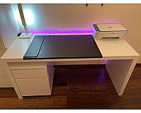 IKEA Malm Schreibtisch mit Schubladen