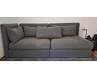 IKEA Sofa Sitzgelegenheit Wohnlandschaft dunkelgrau Couch