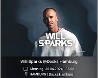 2 Tickets Will Sparks Docks Hamburg 30.4