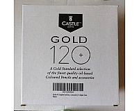 CASTLE ARTS Gold 120 Hochwertige Buntstifte und Malbuch