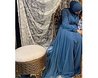 Damenkleid Abiye Abendkleid Blau