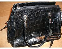 Damen Tasche Valentina schwarz Leder