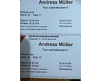 Tickets Andreas Müller, Karlsruhe 8.6.24