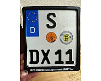 Motorradkennzeichen gefunden S DX 11