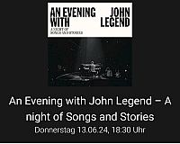 Konzertkarte John Legend Berlin 13.06.24