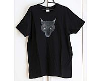 Fledermaus T-Shirt mit Fledermauskopf XXL schwarz NEU