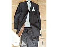 Anzug mit Hose (94), Weste, Kurzkrawatte und Tuch