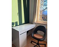 Ikea Micke Schreibtisch und Eldberget Stuhl