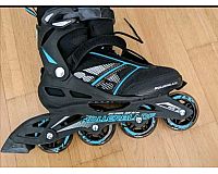 InlineSkates Rollerblade Max Wheel / Gr. 40,5 schwarz/türkisblau