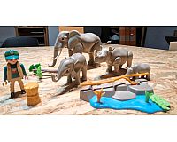 Playmobil - Elefanten und Nashörner, gebraucht, top Zustand