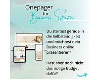Website für Business Starter Onepager Homepage erstellen lassen