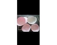 Tupperware Allegra shine rosa/weiß set