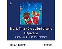 Bibi und Tina Tickets 2x