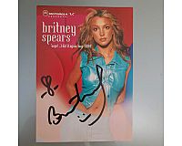 Original Britney Spears Autogrammkarte aus dem Jahr 2000